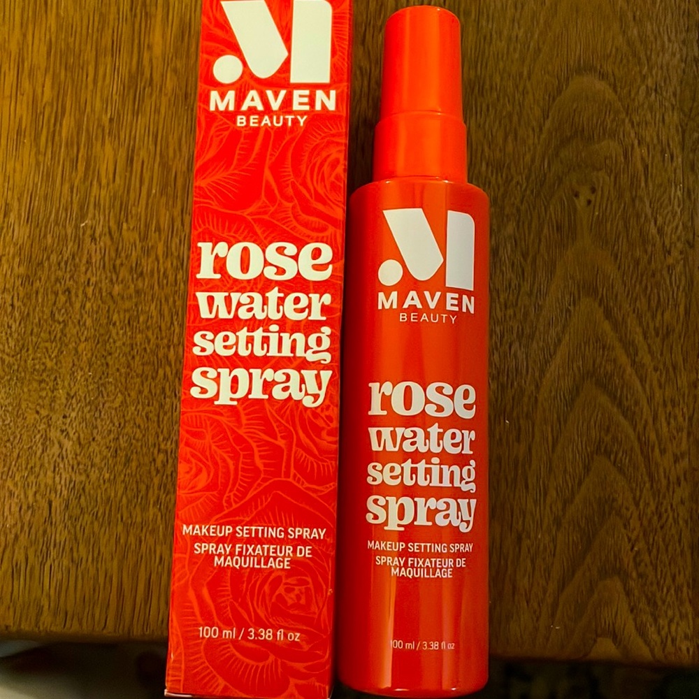 Maven Beauty Rose Water Makeup Setting Spray NEW